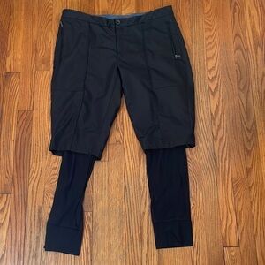 EFM by Donrad Duncan Activewear Shorts with Attached Leggings‎ Black Men’s 36
